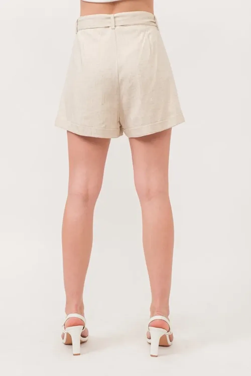 Loose Oatmeal  Shorts