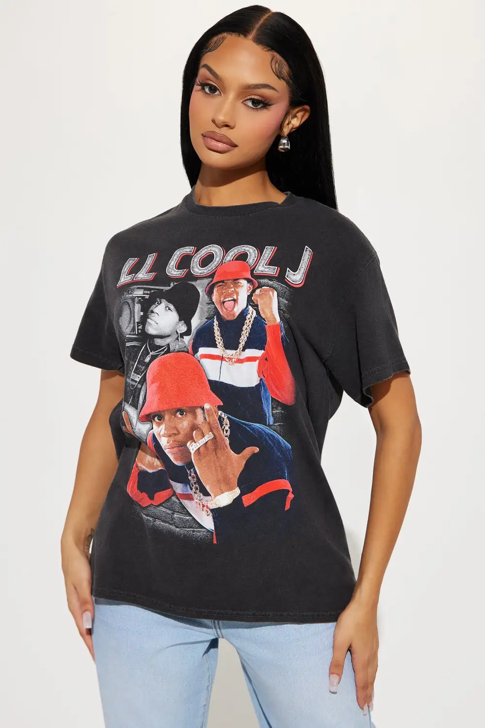 LL Cool J Washed Tshirt - Black Wash