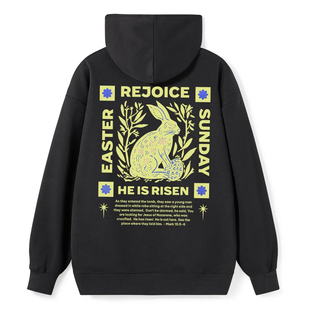 He Is Risen Classic Christian Hoodie