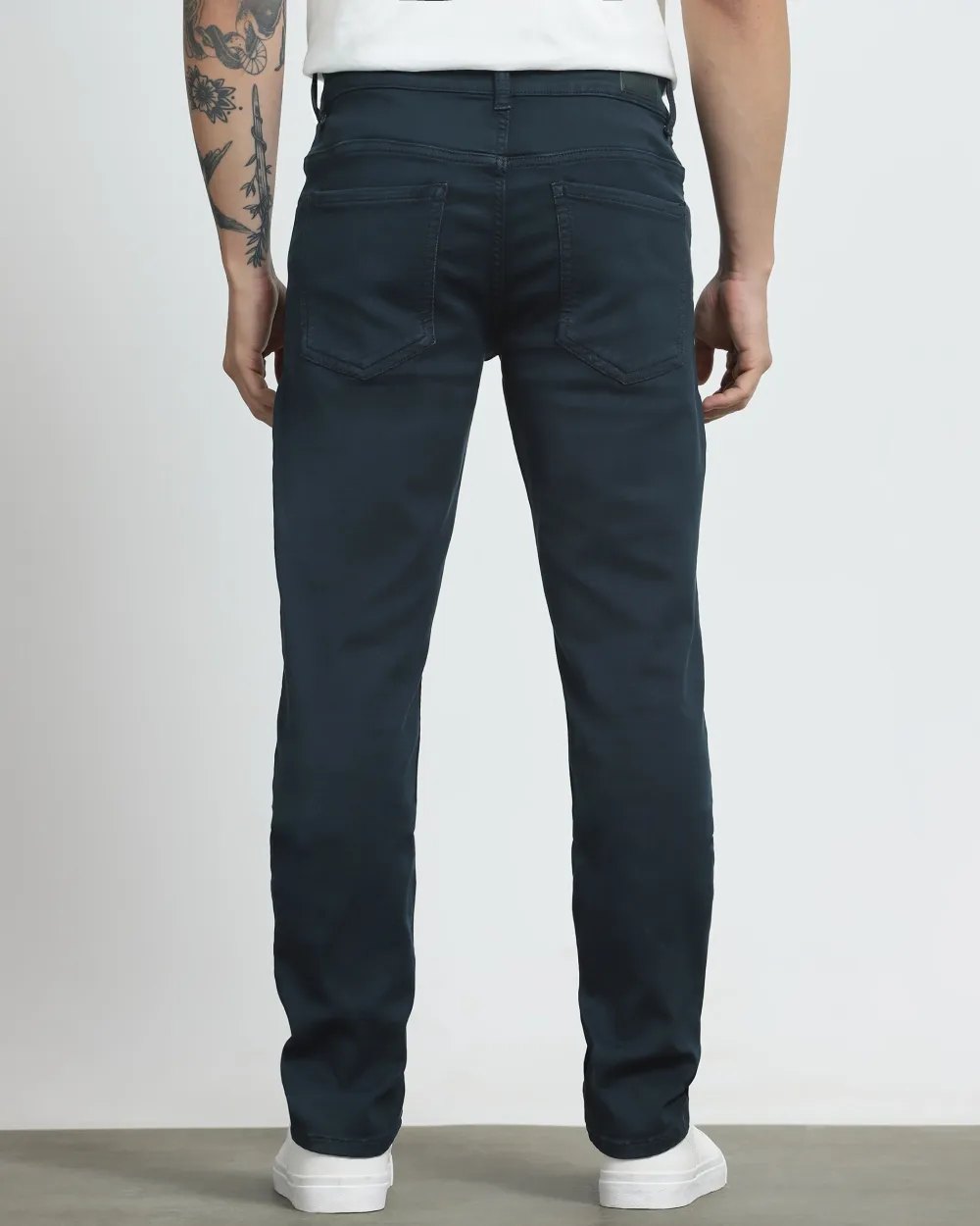 Classic Versatile And Comfortable Straight Navy Jeans
