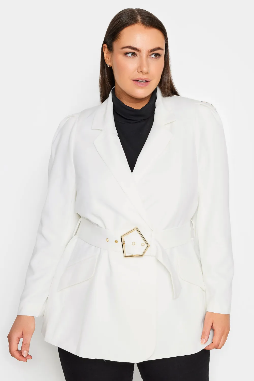 Evans White Tailored Blazer