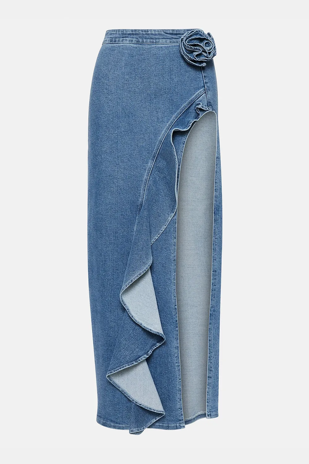 SLIGHT STRETCH DENIM SKIRT