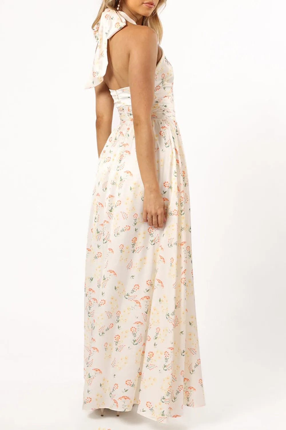 ELEGANT PRINTED OFF-THE-SHOULDER DRESS