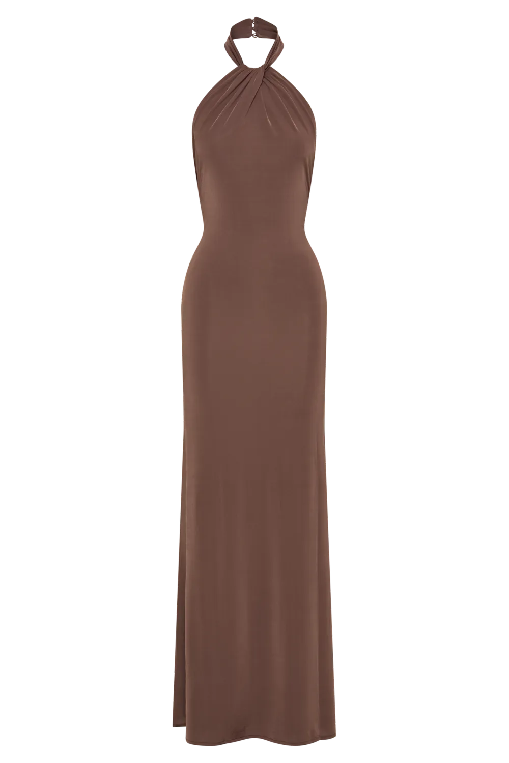 Slinky Halter Maxi Dress