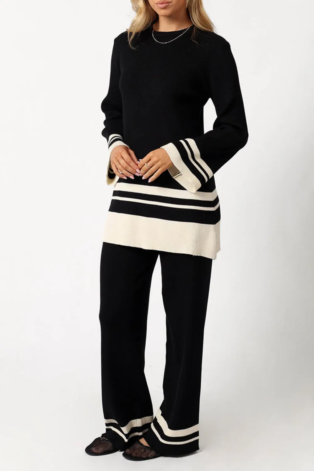 BLACK OFF WHITE PANTS