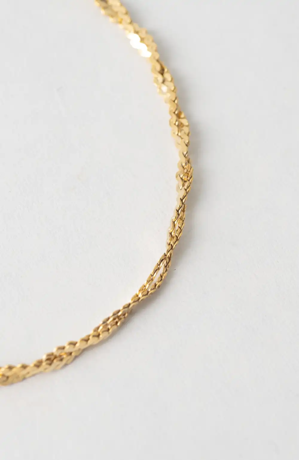 Twisted Gold Chain Bracelet