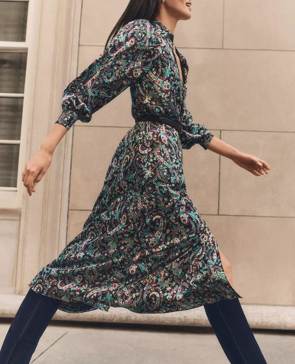 Floral Belted Shirtdress