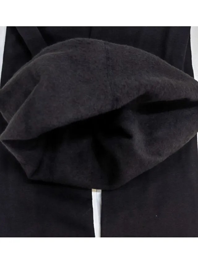 Women's Fleece Lined Leggings Green Blue Purple High Waist Classic Style Home Stretchy Full Length Thermal Warm Plain S M L XL XXL