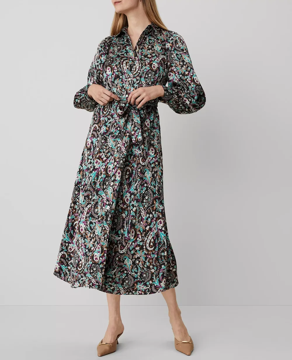 Floral Belted Shirtdress