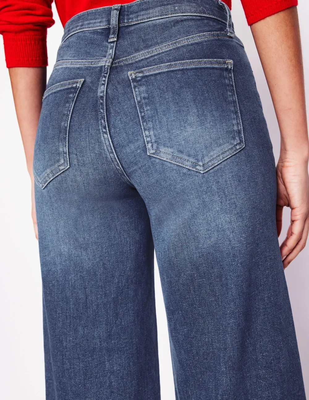 High Rise Wide Leg Jeans -Mid Vintage