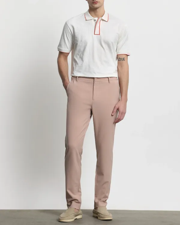 Daily Simple Soft And Comfortable White Polo Shirt