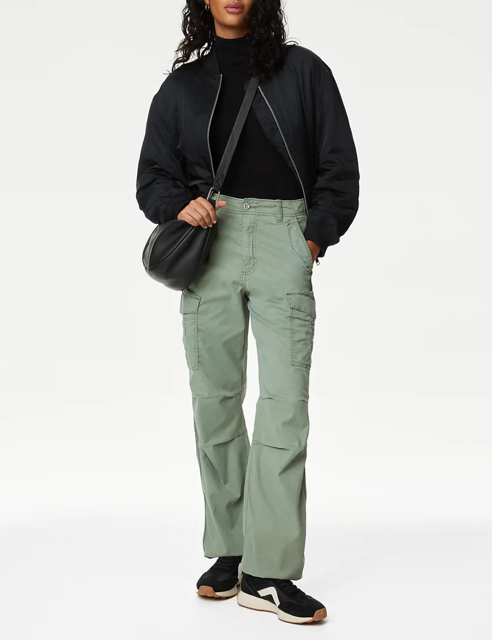 Straight Leg Trousers with Pocket
