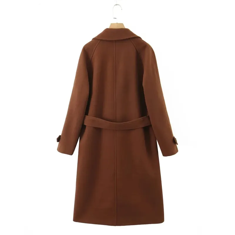 Vintange Front Tie Lapel Coat