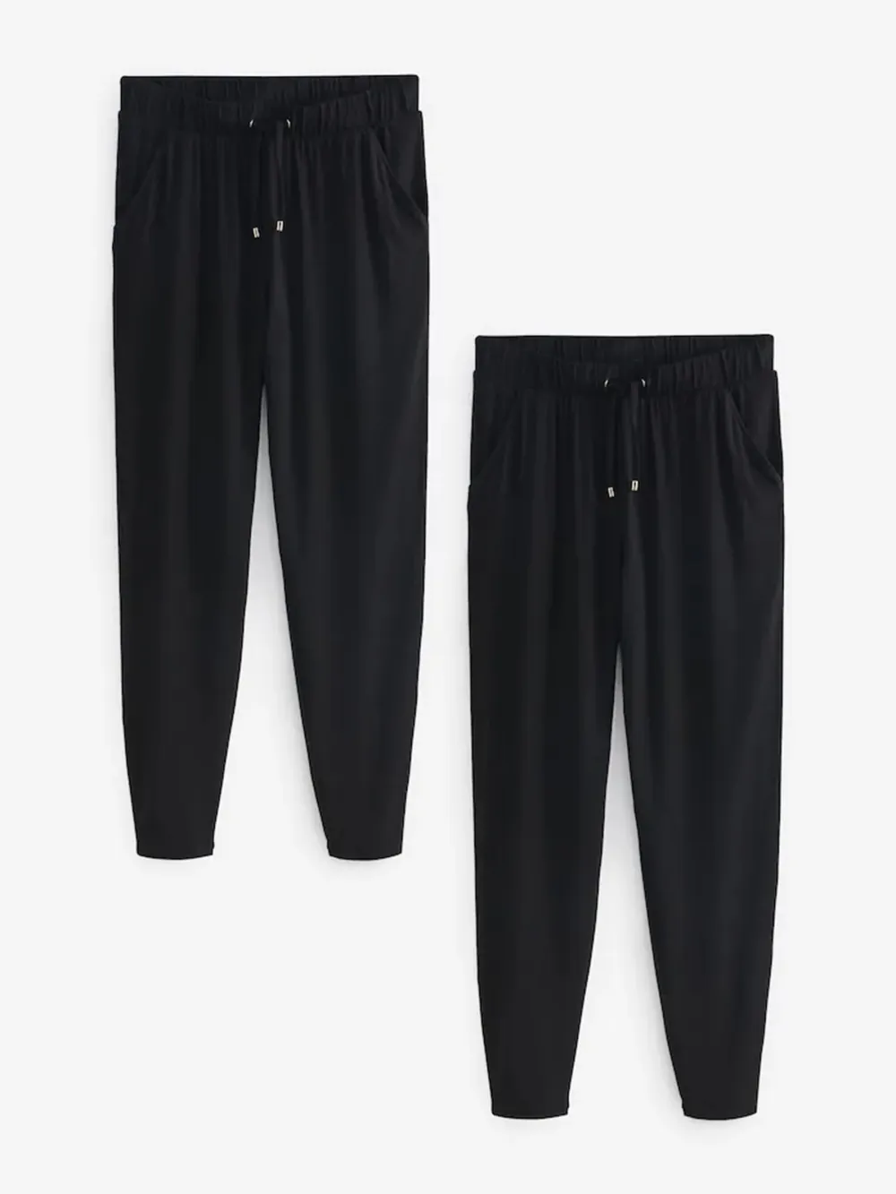 Black Sportswear Jogging Pants 2-Piece Set