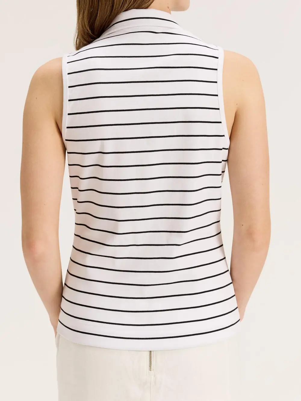 Striped Cotton Polo Tops