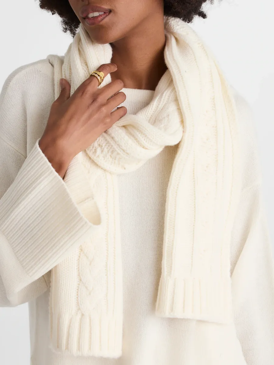 Cable Knit Warm Scarf