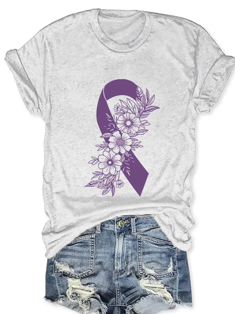 Women'S Alzheimer'S Awareness Round-Neck T-Shirt