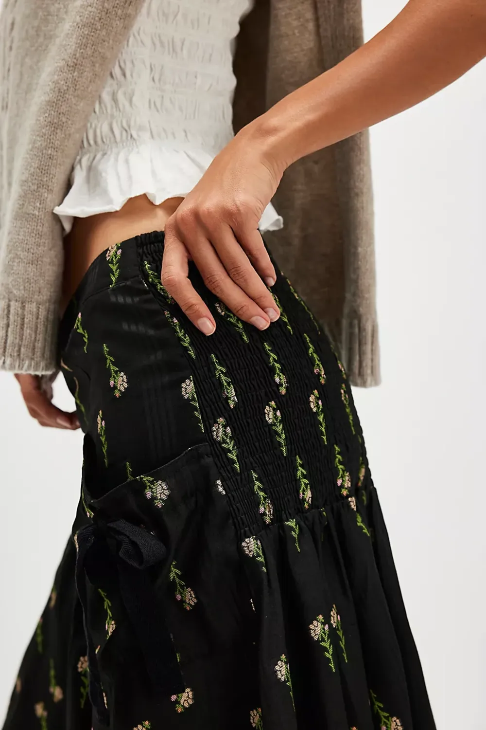 Floral Print Maxi Skirt