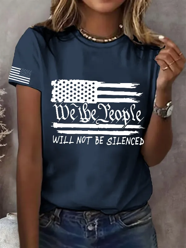 Women'S We The People Will Not Be Silenced Print T-Shirt