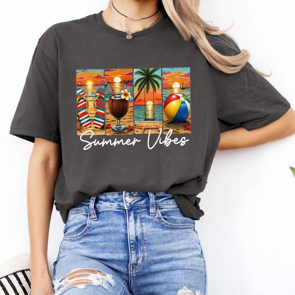 Sunset Atmosphere Collage Printed Tee