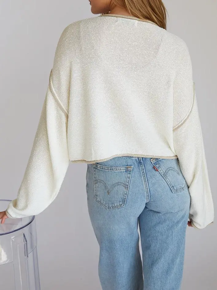 Willa Cropped Knit Sweater