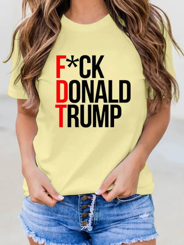 FTD Apparel Men'S F*Ck Donald Trump FDT T Shirt
