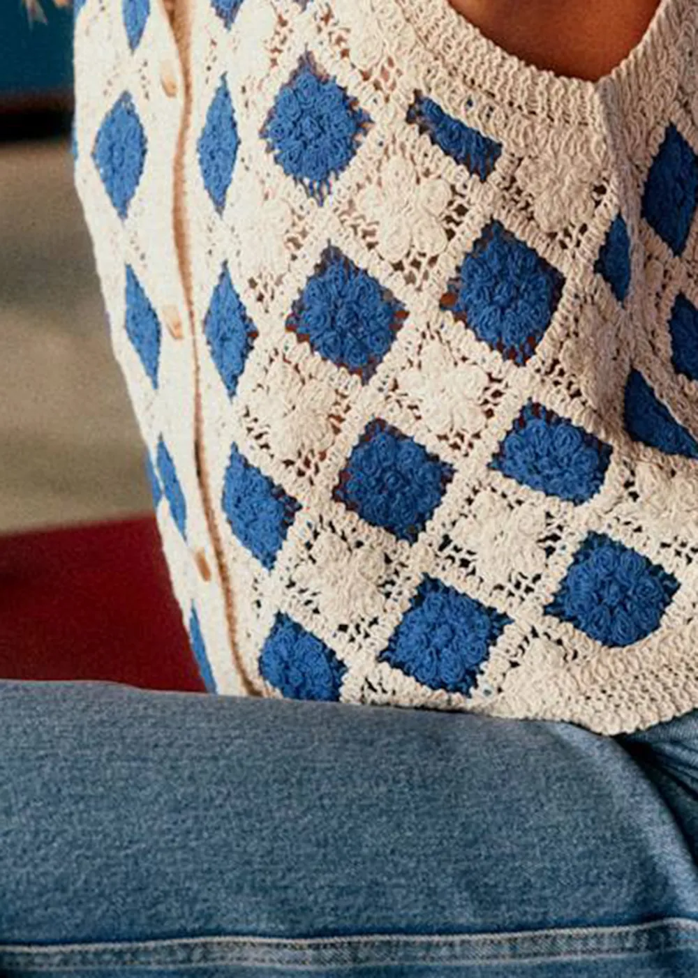 Two Tone Sleeveless Shirt