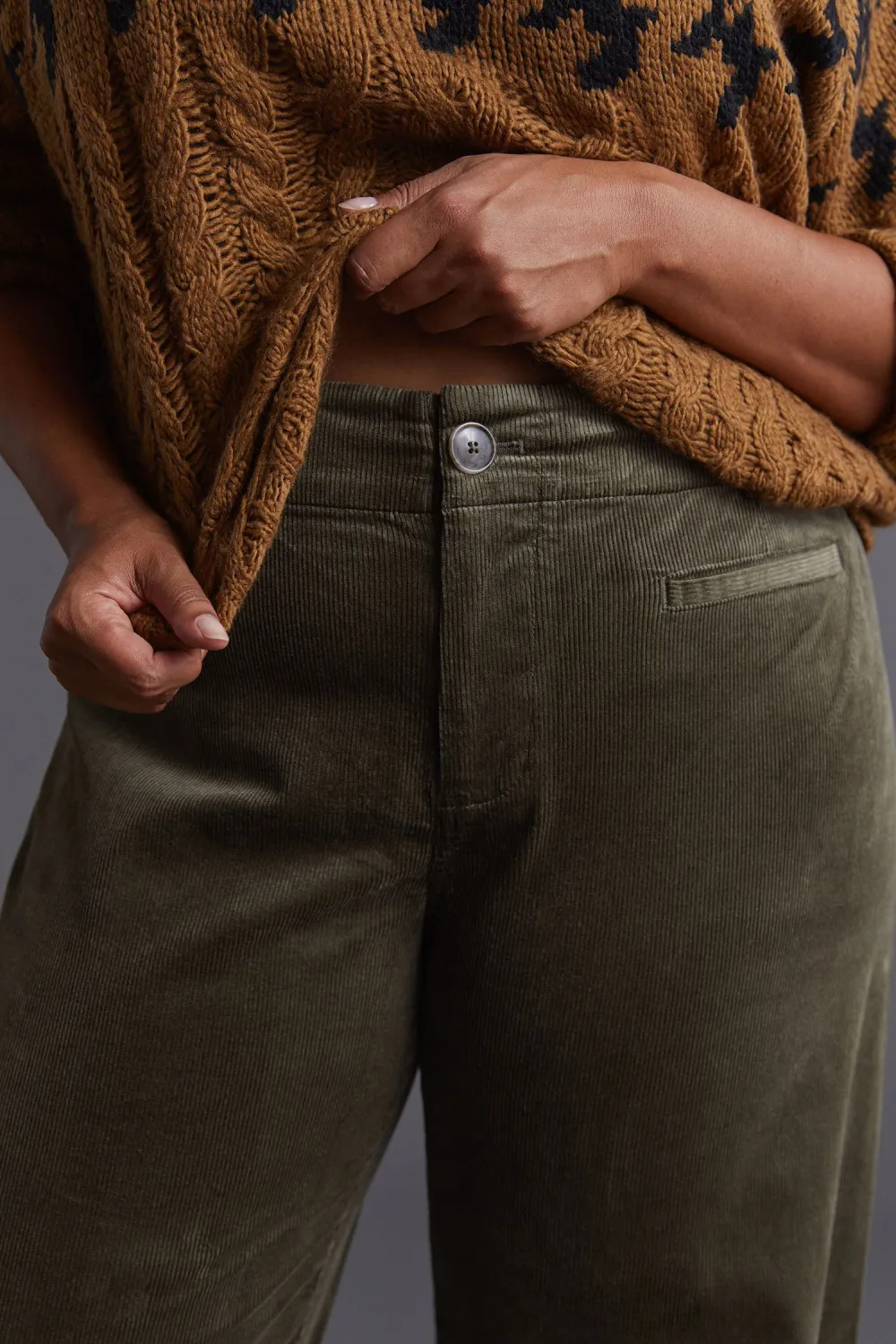 Colette Corduroy Wide-Leg Pants