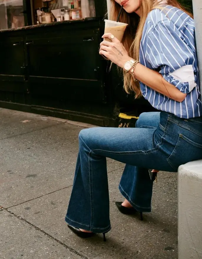 Authentic Blue Flare Jeans