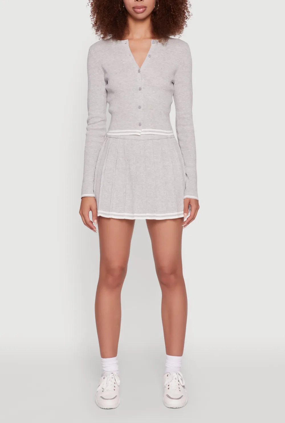 Fitted Button Up Cardigan