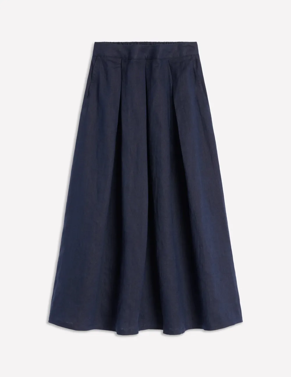 Linen Midi Skirt