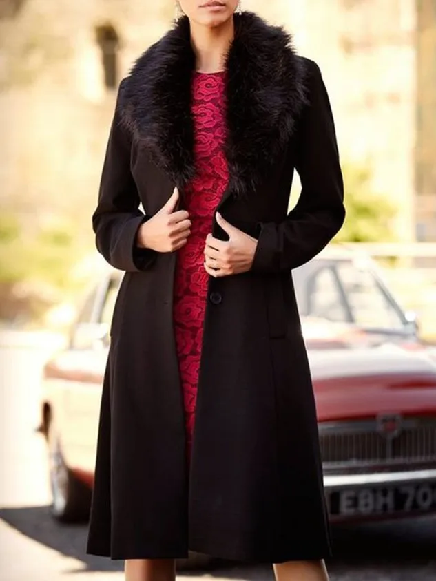 Casual Plain Loose Long sleeve Teddy Jacket