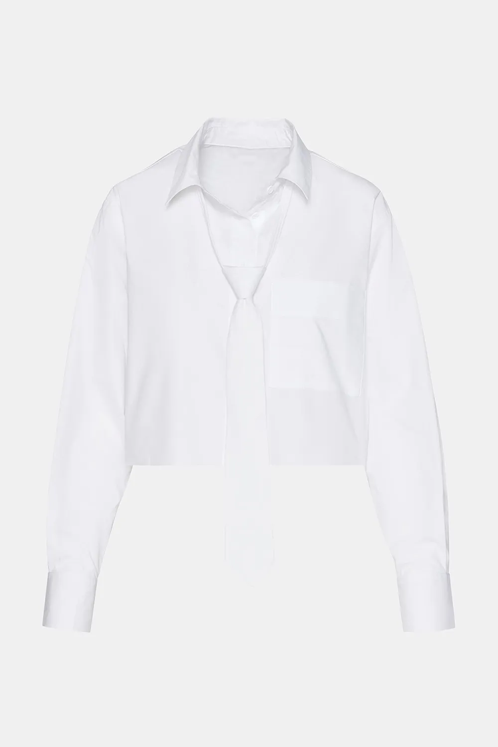LAPEL TOP WHITE