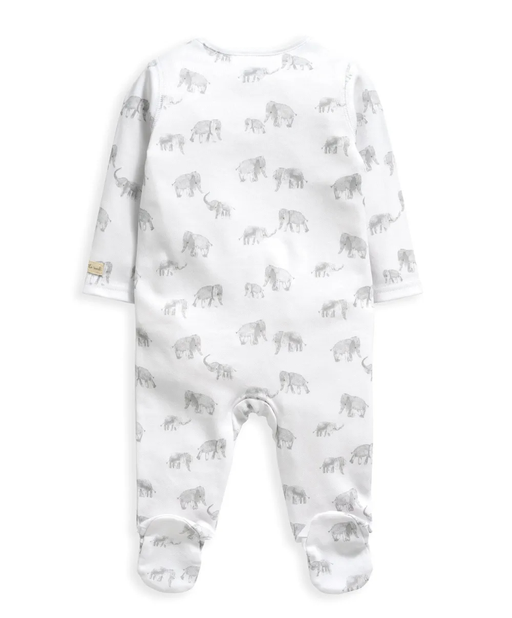 Elephant Print All-in-One with Zip