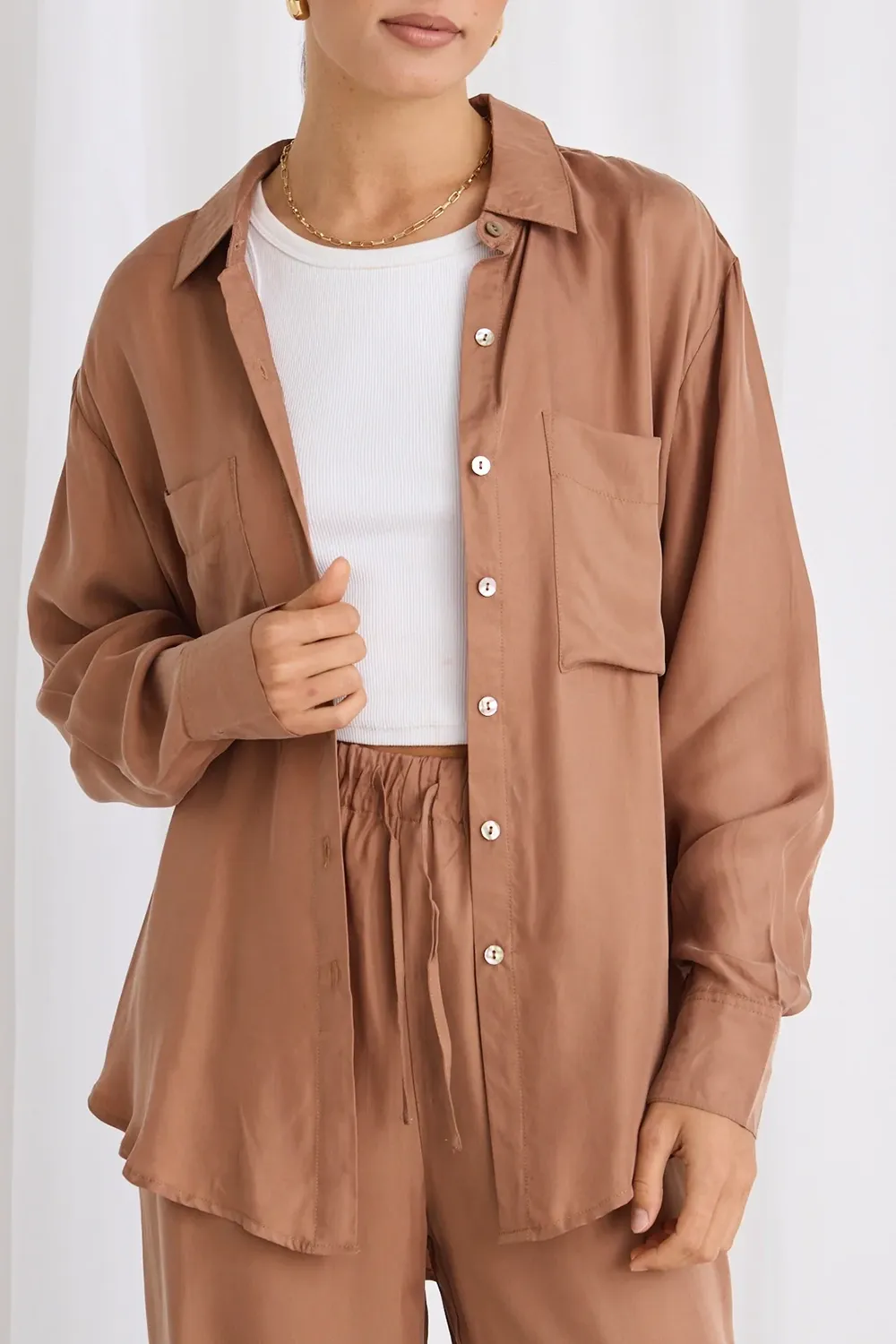 Luxury Blend Oversized Shirt