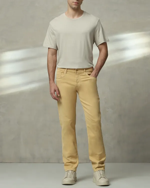 Classic Versatile And Comfortable Straight Light Khaki Jeans