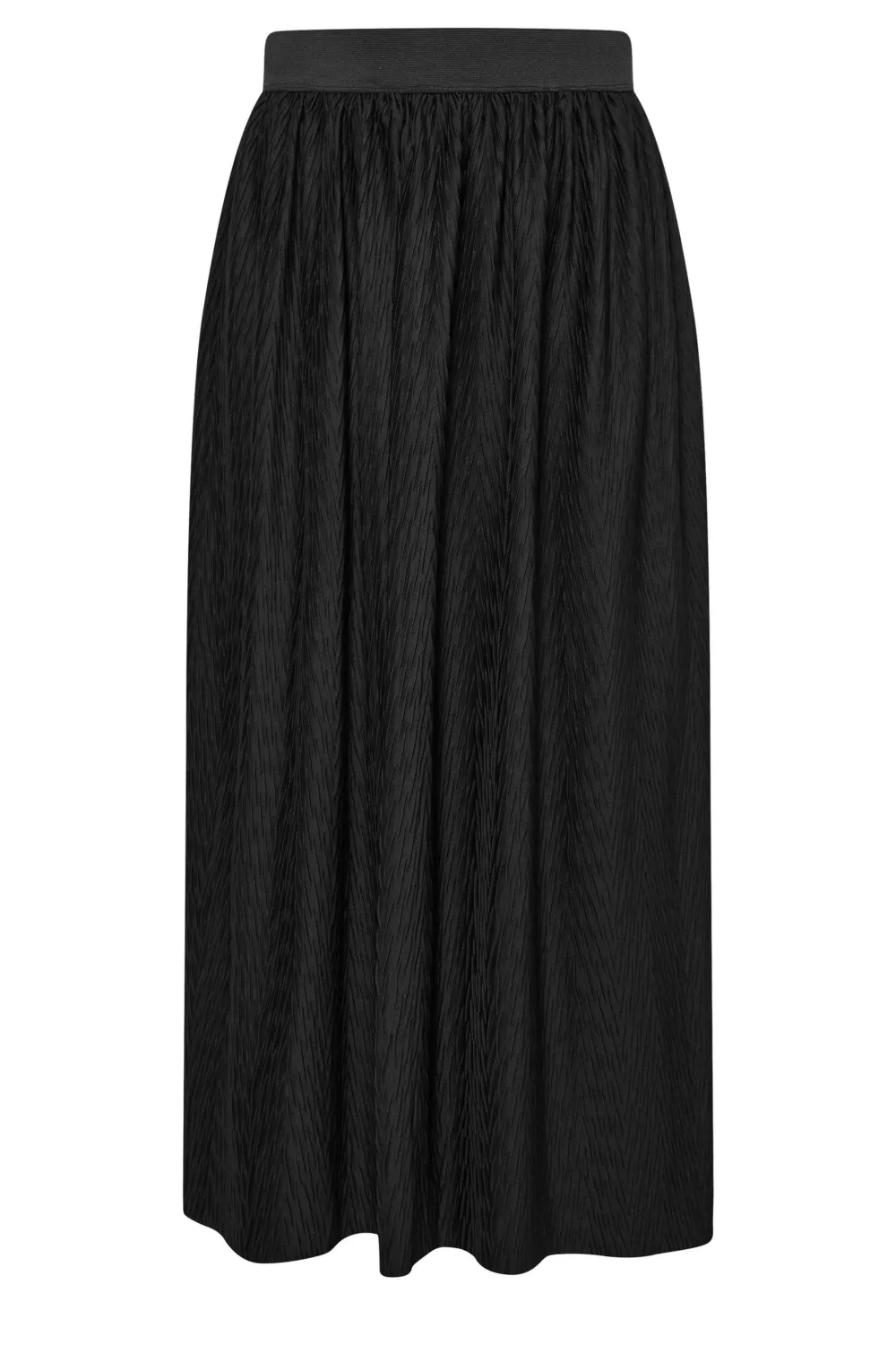 YOURS Curve Green Geometric Floral Print Pleated Skirt