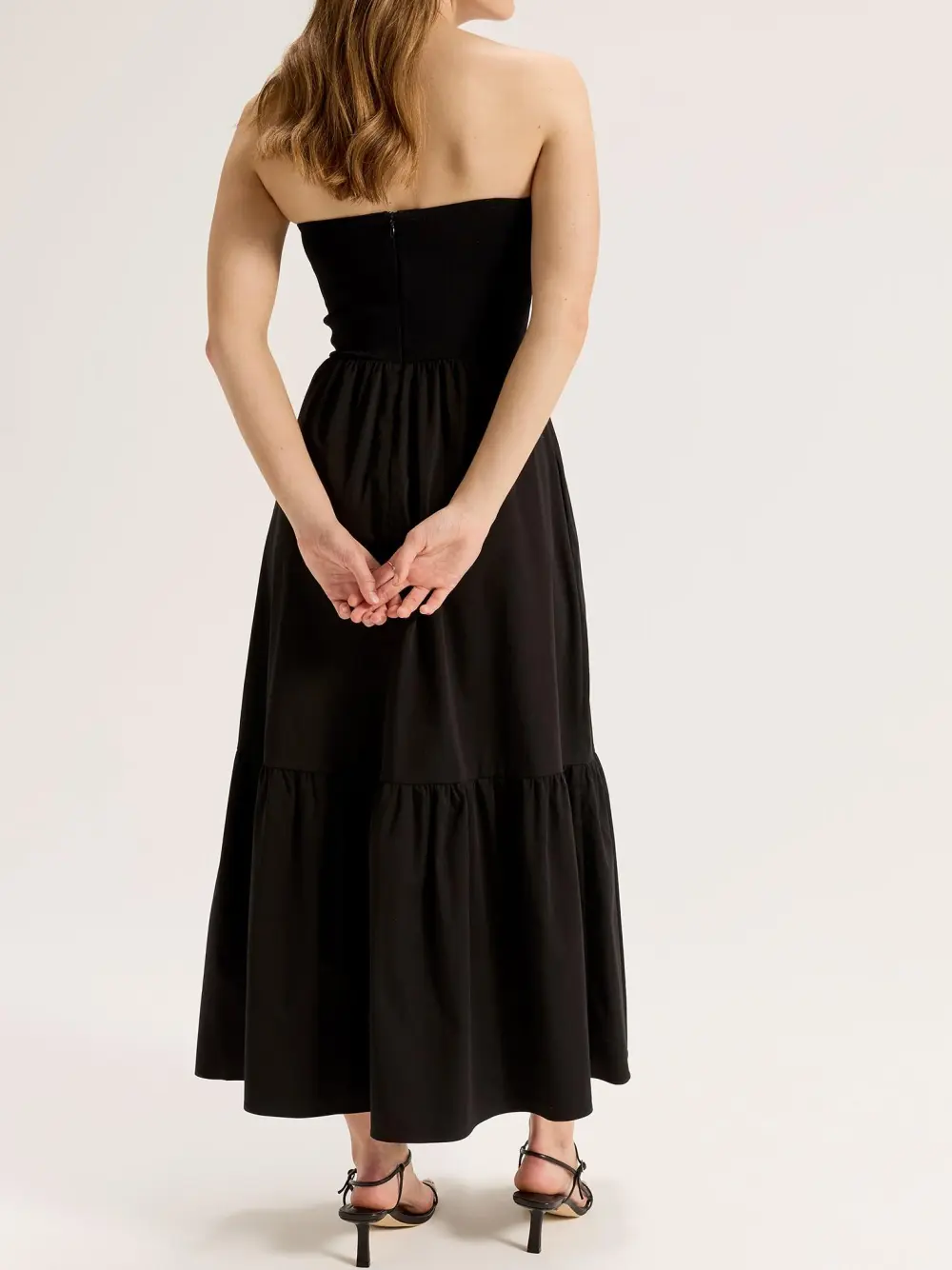 Elegant Black Sleeveless Maxi Dress