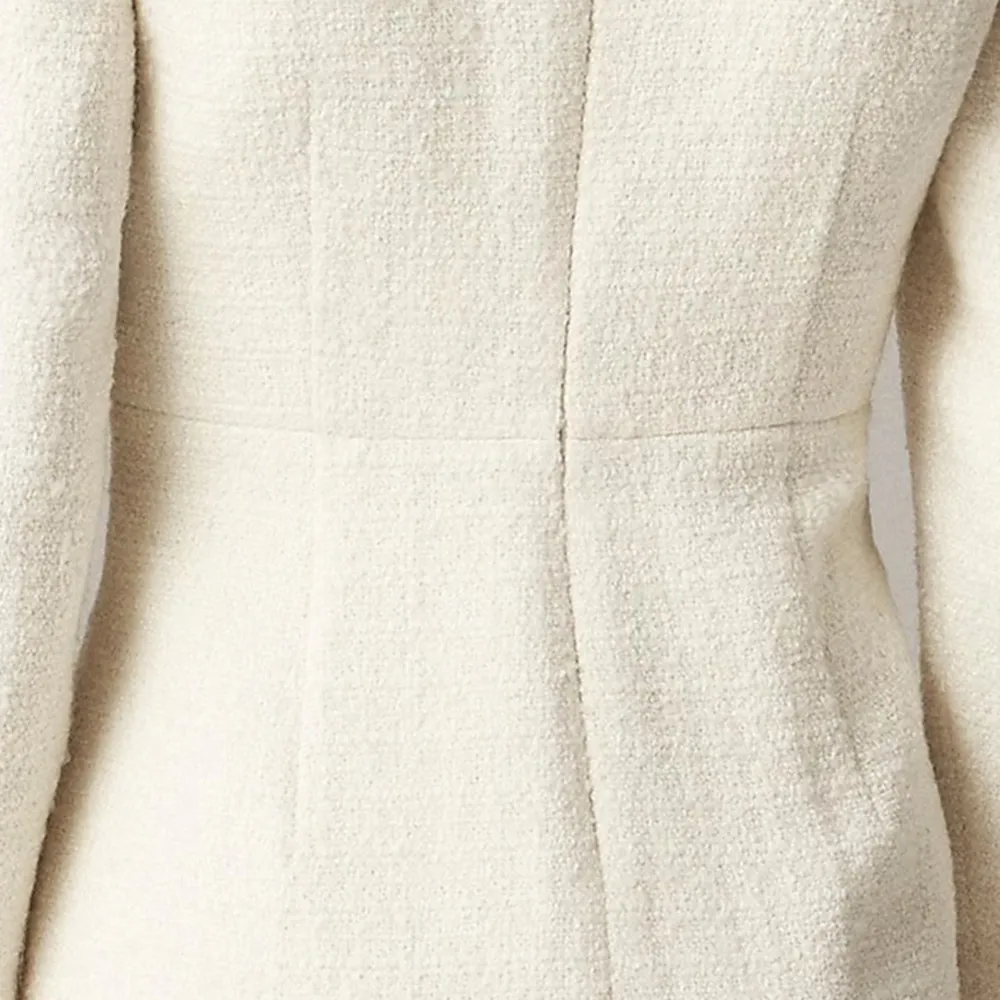 Tweed Pencil Long Sleeve Mini Dresses