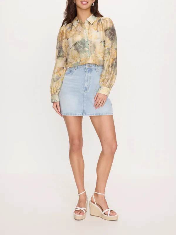 Daily Pearl Puff Sleeve Shirt