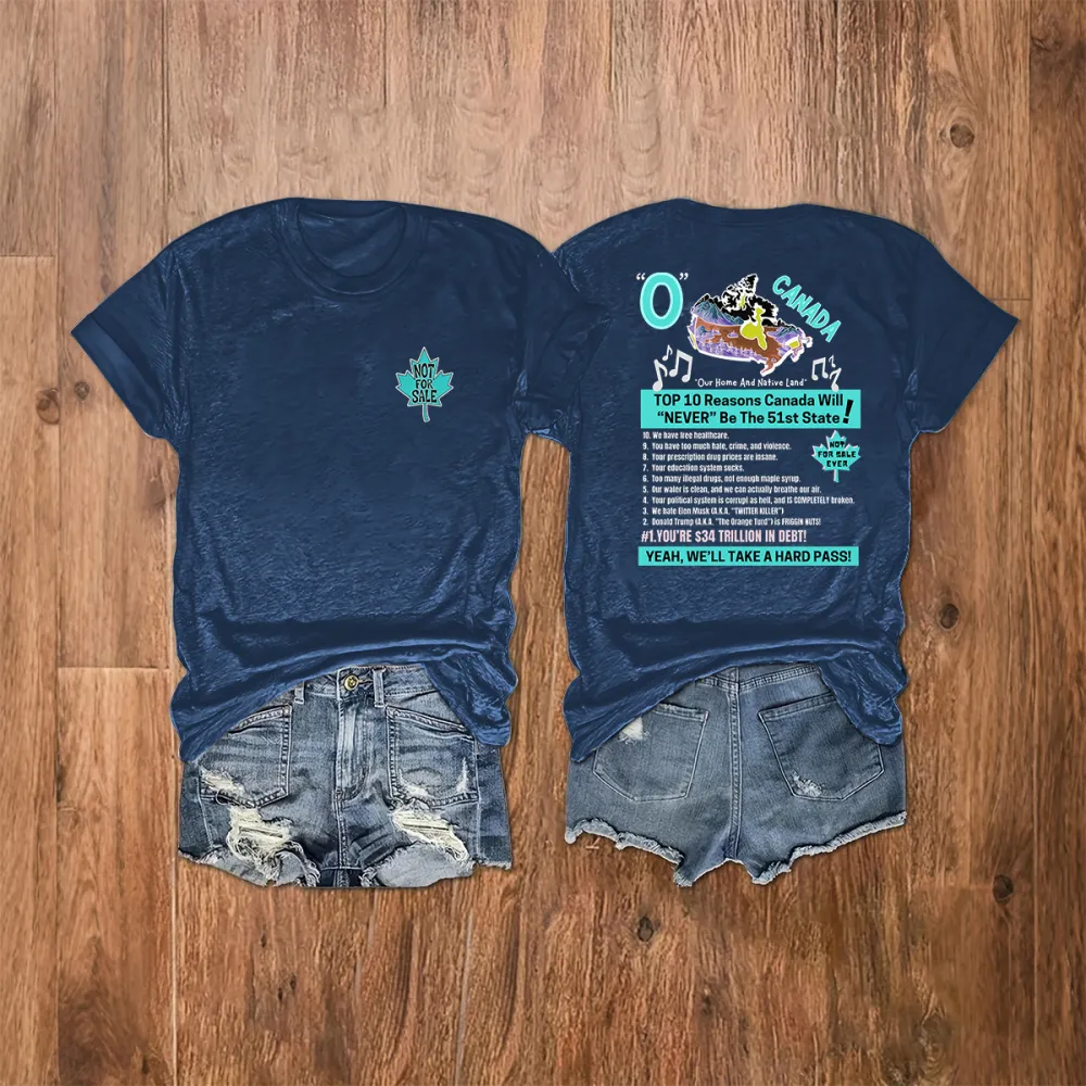 Women's Canada Are Not For Sale T-Shirt