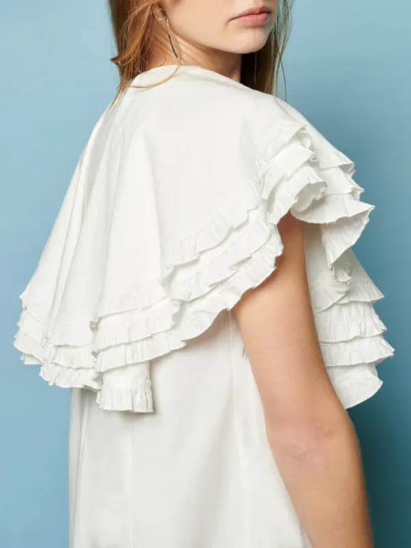 Lace Trim Mini Dress