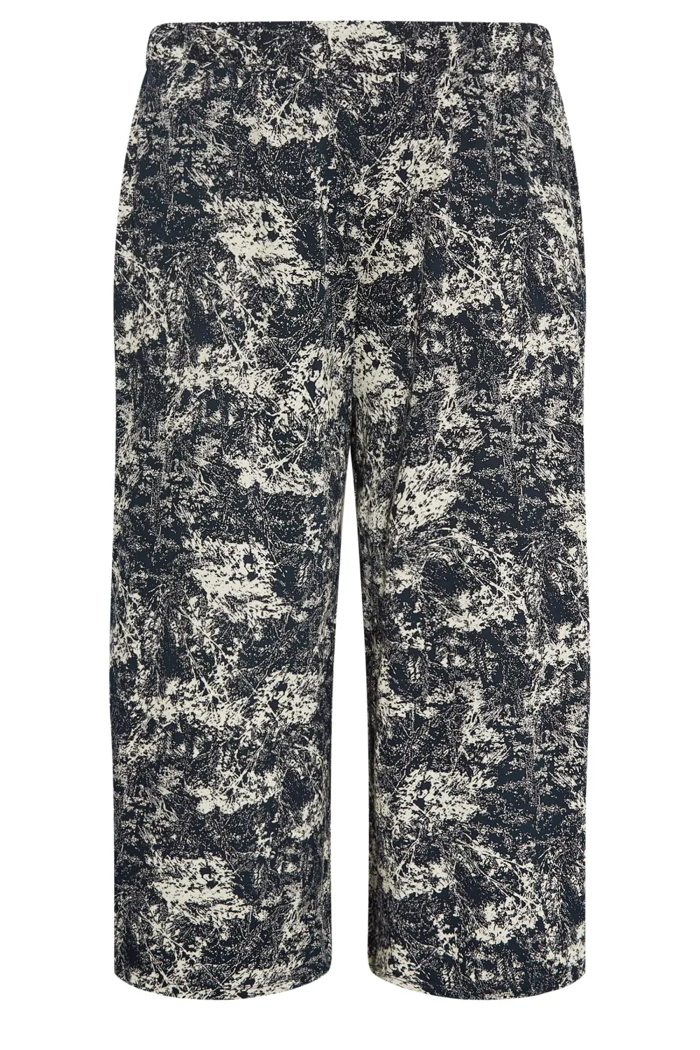 YOURS Curve Black Stretch Jersey Culottes