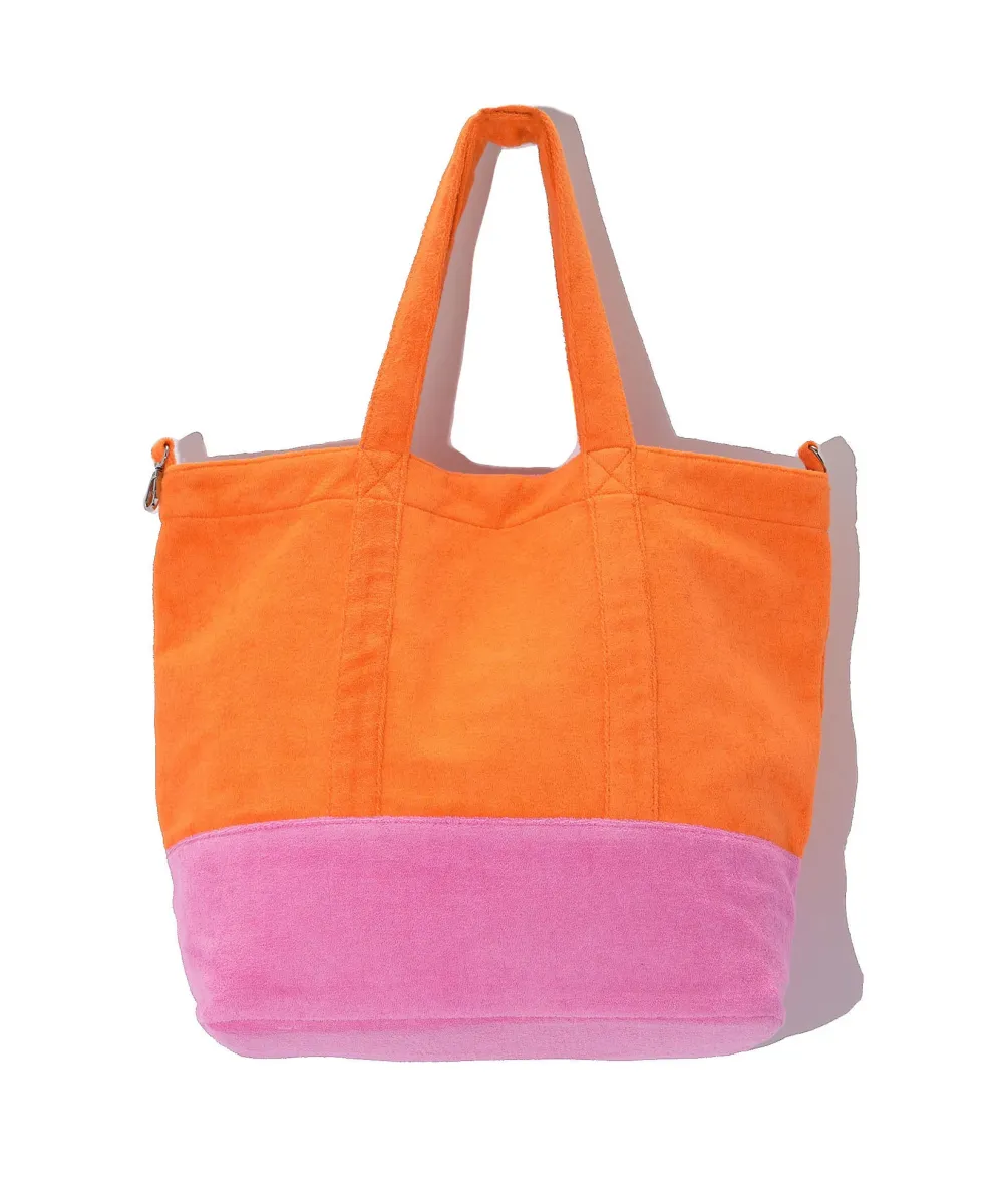 Casual Style Block Rocker Tote