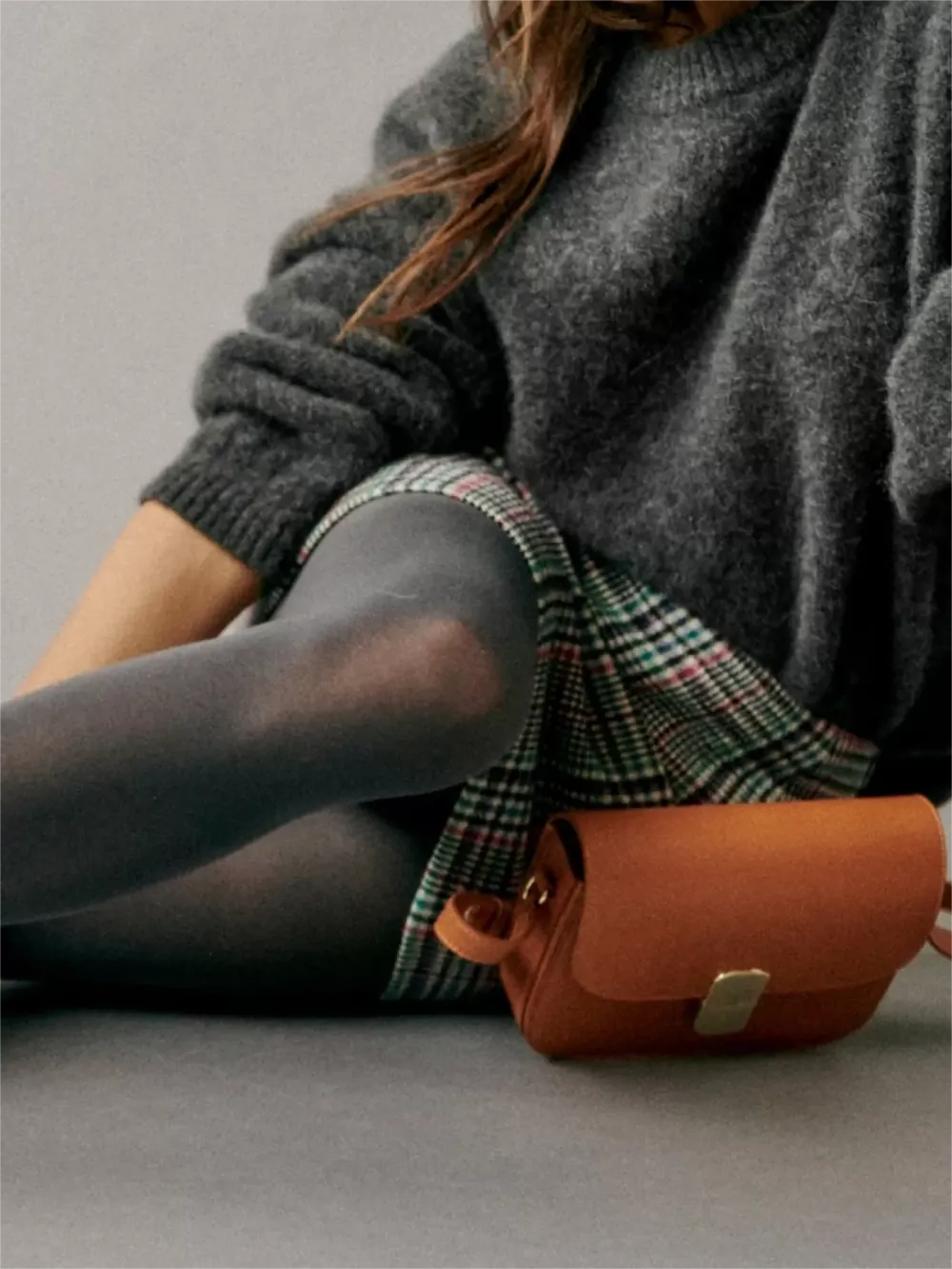 Invisible Zip At The Back Skirt