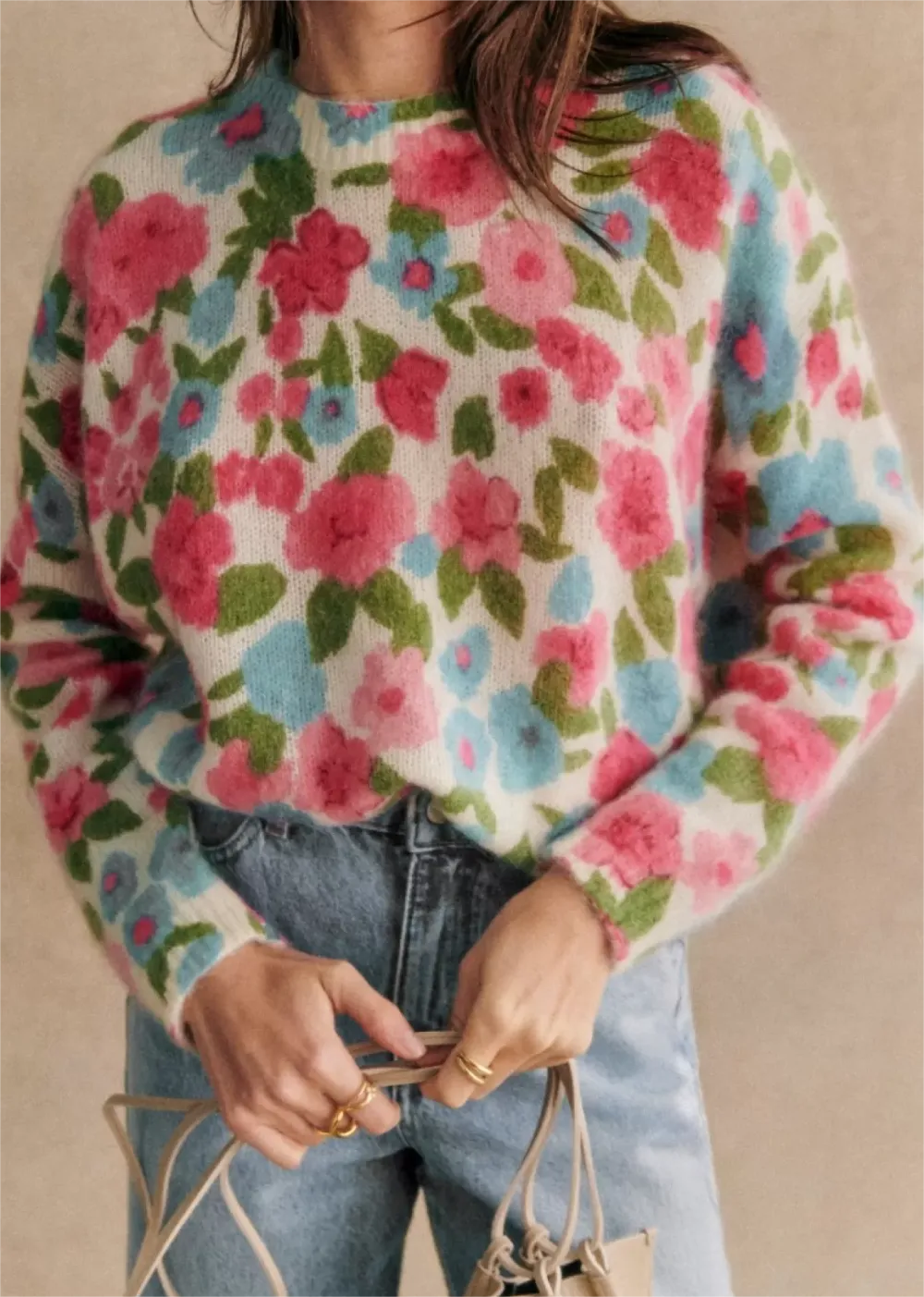Floral Print  Knitwear