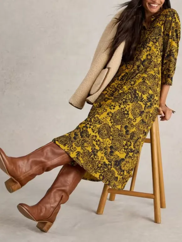 Maxi Jersey Shirt Dress