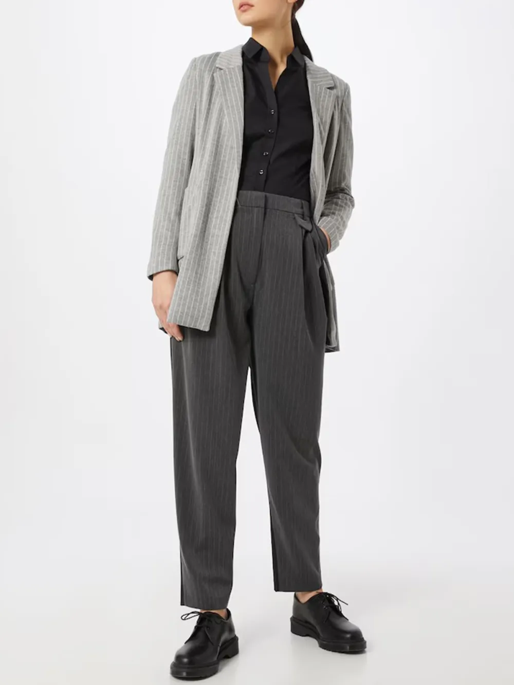 Plain Colored Long Sleeve Casual Style Blouses