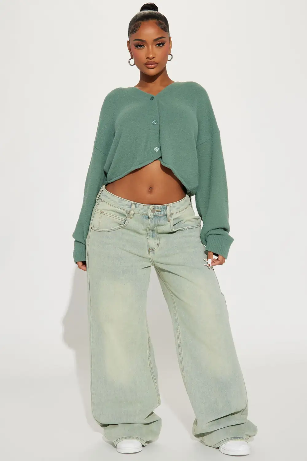 By The Fireplace Cardigan - Green