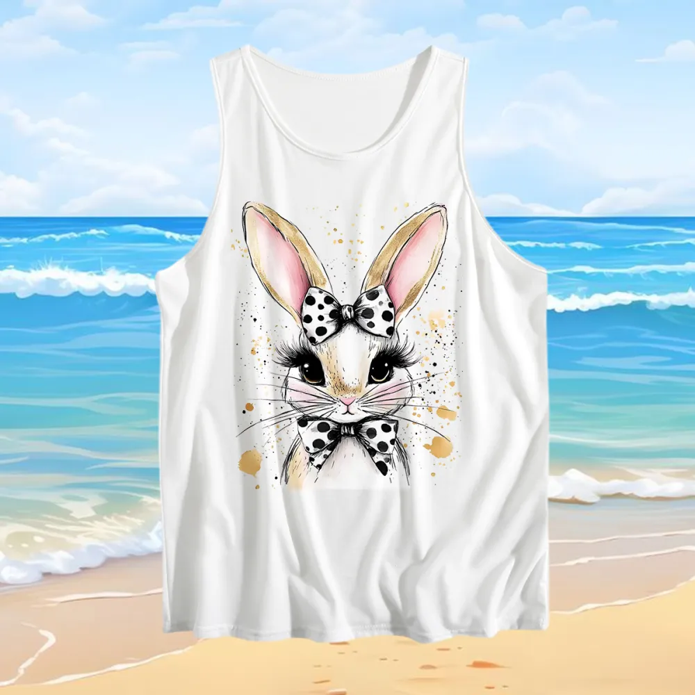 Vest Easter Bunny Women's Crew Neck Print